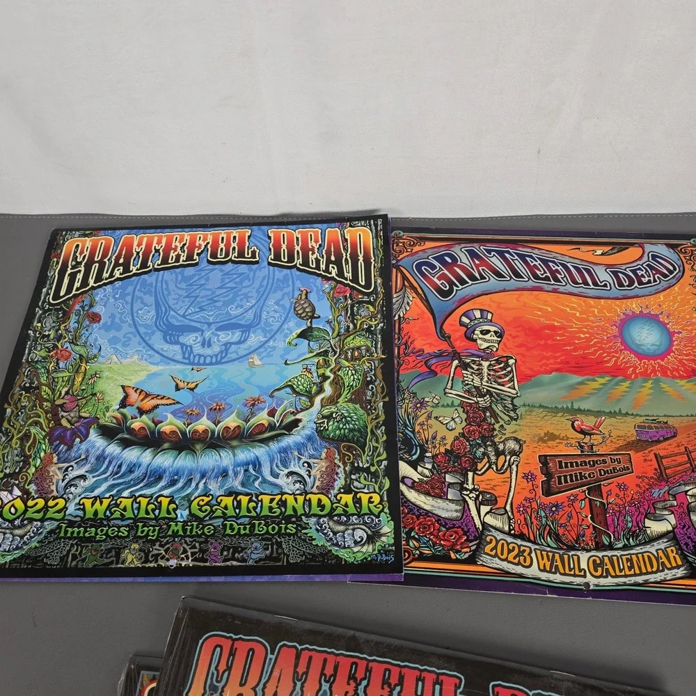 13 Grateful Dead Wall Calendars Mike DuBois Art 2009-2025 Psychedelic Rock Music
